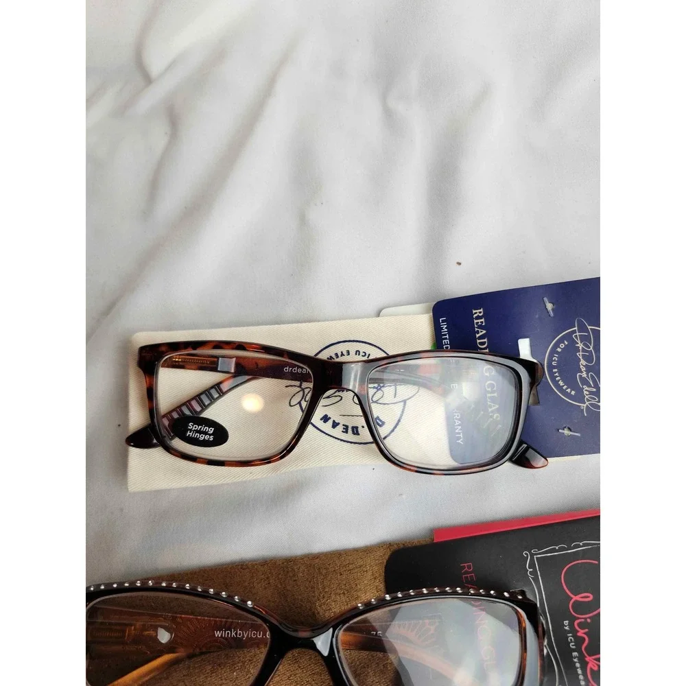Lot of 6 ICU Eyewear Dr. Dean Wink Reading Glasses & Sunglasses +1.50 +1.75